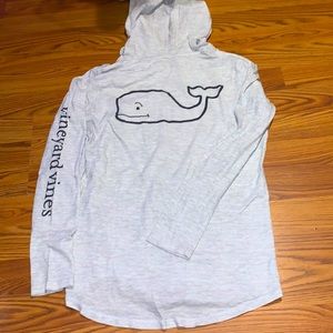 Vineyard Vines hooded casual long sleeve tee woman’s XS